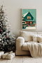 Wallity Pintura Decorativa Enmarcada para el Hogar, 33 x 48 cm, Marco de Madera Maciza y Papel Fotográfico de Alta Calidad